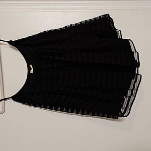 Maeve Anthropologie Textured Midi Skirt with pockets, Black, Size 8